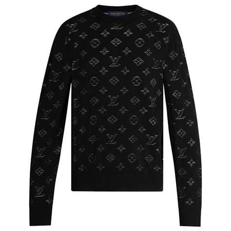 louis vuitton pullover herren schwarz|louis vuitton sweater.